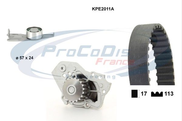 PROCODIS FRANCE Vesipumppu + jakohihnasarja KPE2011A